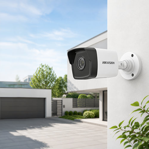 Hikvision DS-2CD1023G0E-I 2MP bullet camera IP67 housing close-up