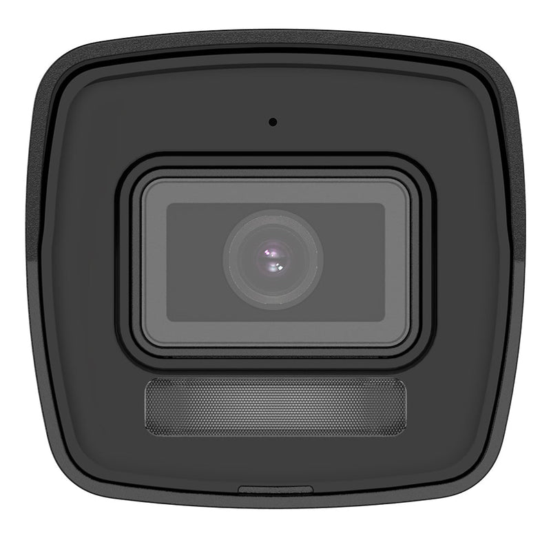 Hikvision DS-2CD1043G2-LIU 4 MP Smart Hybrid Light bullet IP camera, angled view