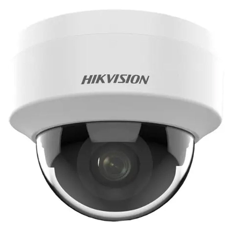 Hikvision DS-2CD1121G0-I 2 MP fixed dome IP camera, angled view