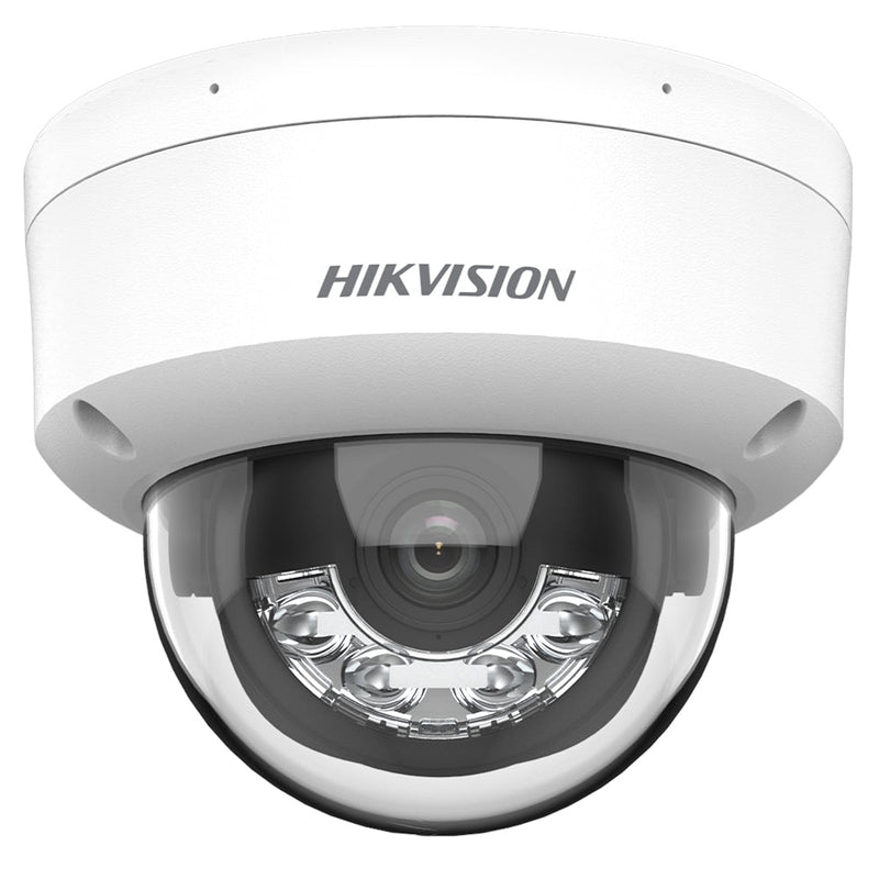 Hikvision DS-2CD1183G2-LIU 8 MP Smart Hybrid Light dome IP camera, angled view