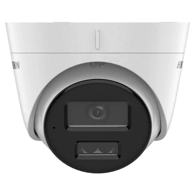 Hikvision DS-2CD1323G2-LIUF 2 MP Smart Hybrid Light turret IP camera, angled view
