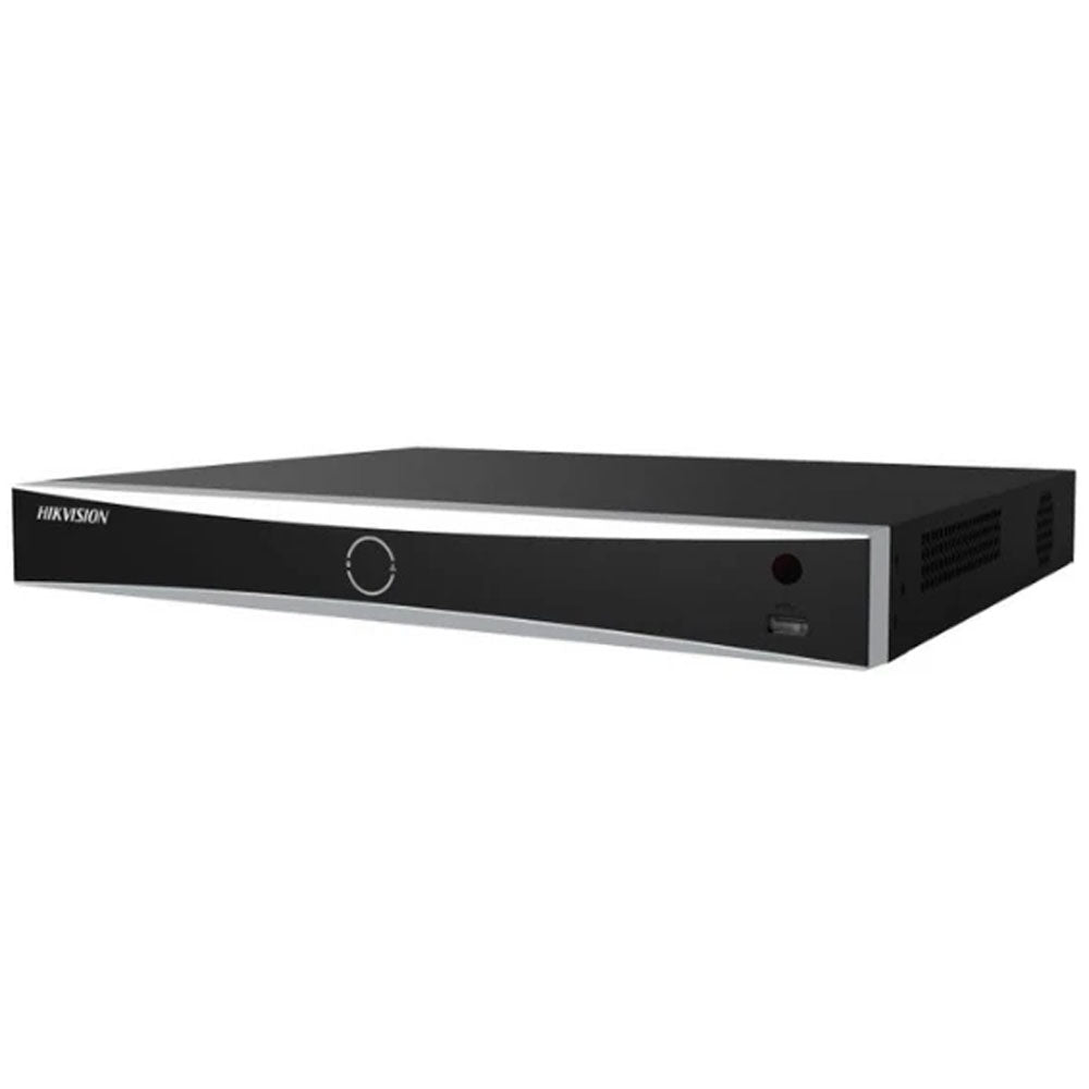 Hikvision DS-7616NXI-K2/16P 16-channel PoE NVR network video recorder, front view