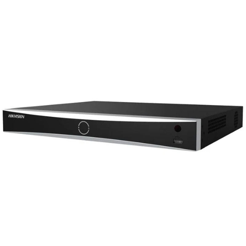 Hikvision DS-7616NXI-K2/16P 16-channel PoE NVR network video recorder, front view