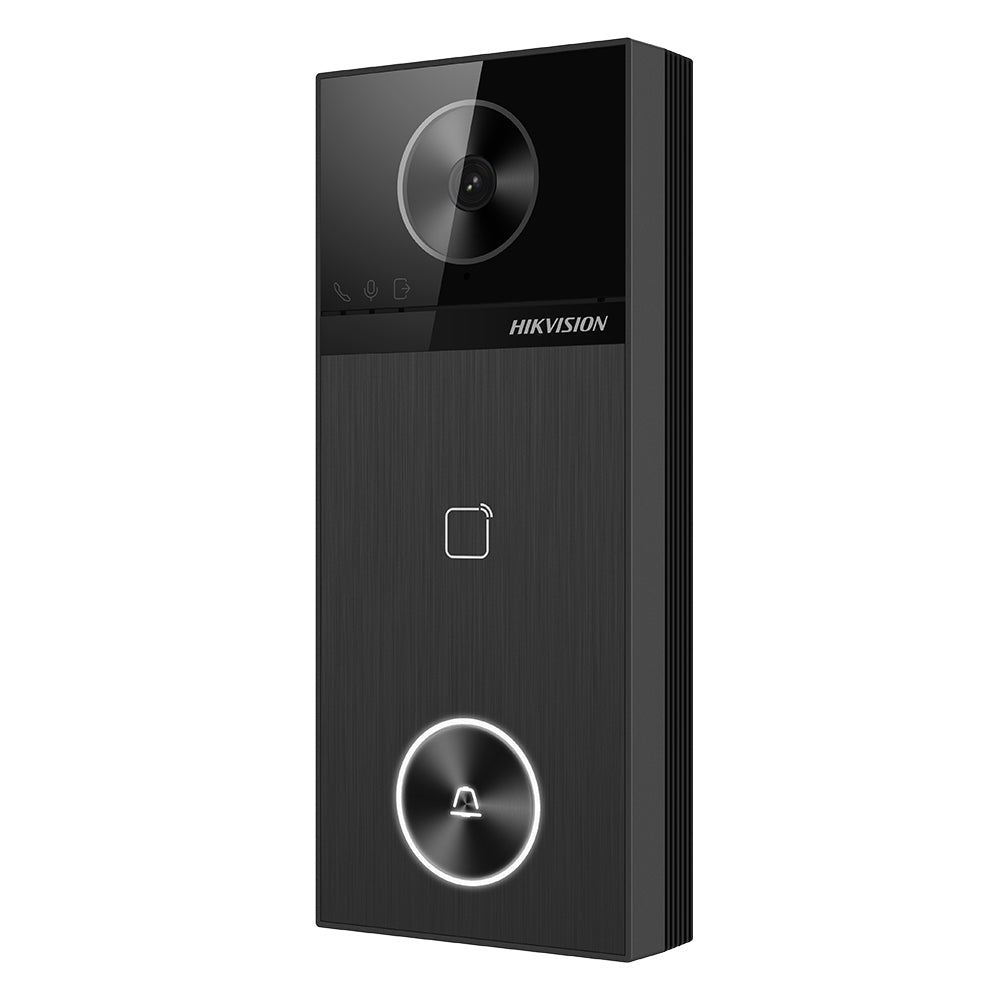Hikvision DS-KIS610-P complete IP video intercom kit, side and mounting detail
