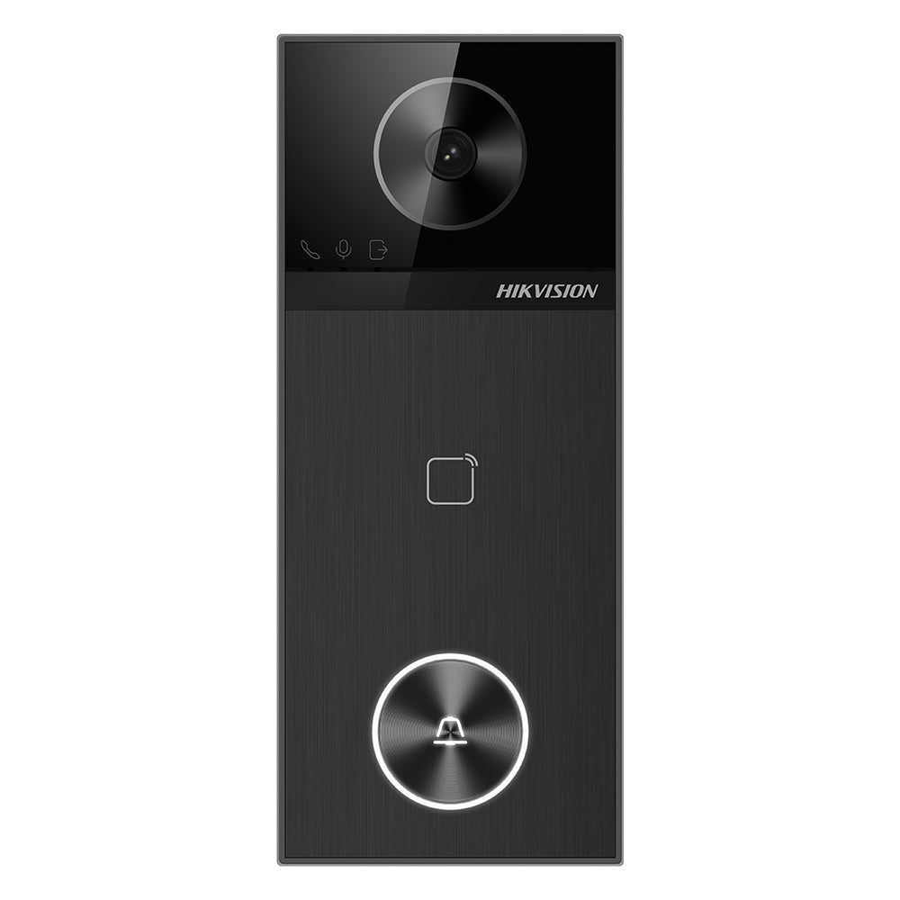 Hikvision DS-KIS610-P complete IP video intercom kit, angled view