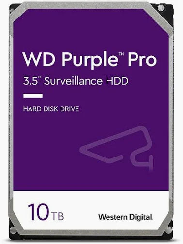 WD 10TB surveillance hard drive for CCTV recording
